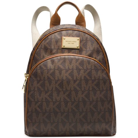 michael kors tan backpack purse